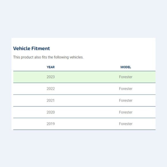 NEW 4Pk Subaru Forester 2023 Genuine Parts OEM Floor Mats - Picture 8 of 8